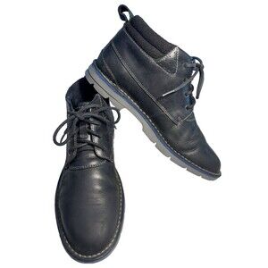 Clarks Varick Hill Black Blue Leather 26112236 Men's Size 11